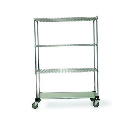Technibilt Shelving Systems Unit, w/Casters, 4-Shelf, 18x48x80 M-SD857CH